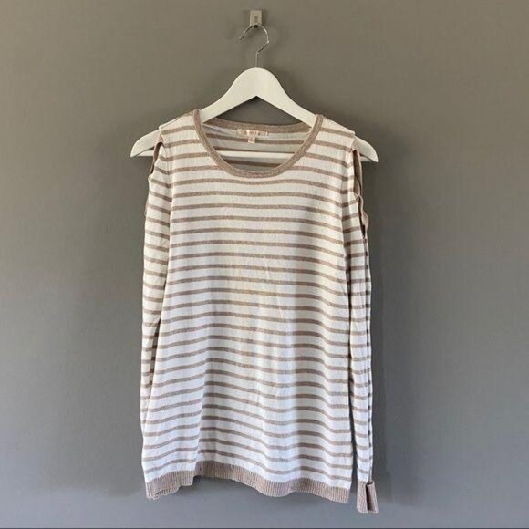 Skies Are Blue Pullover Sweater Cream Sz Small - Picture 2 of 8